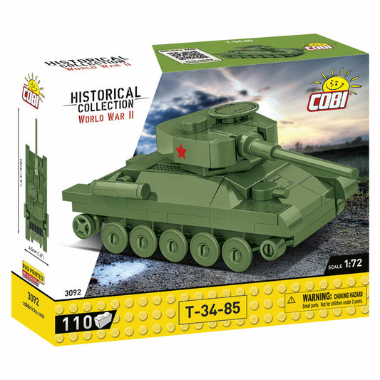 Cobi Klemmbaustein-Set Panzer T-34-85, WW2, 110 Teile, COBI-3092