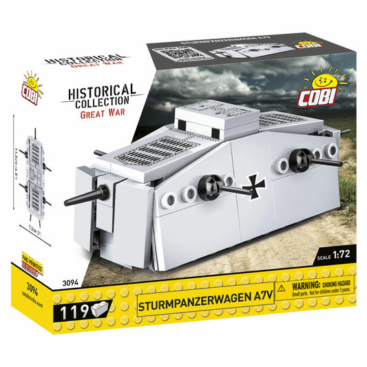 Cobi Klemmbaustein-Set Sturmpanzerwagen A7V, WW1, 119 Teile, COBI-3094