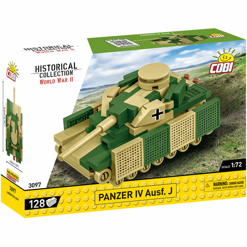 Cobi Klemmbaustein-Set Panzer IV Ausf. J, WW2, 128 Teile, COBI-3097