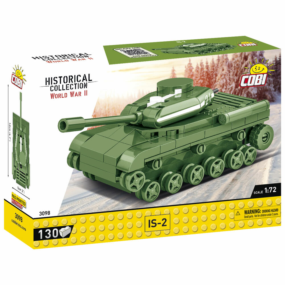 Cobi Klemmbaustein-Set Panzer IS-2, WW2, 130 Teile, COBI-3098