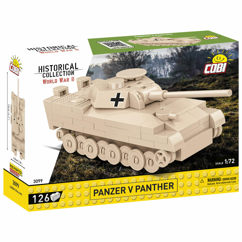 Cobi Klemmbaustein-Set Panzer V Panther, WW2, 126 Teile, COBI-3099