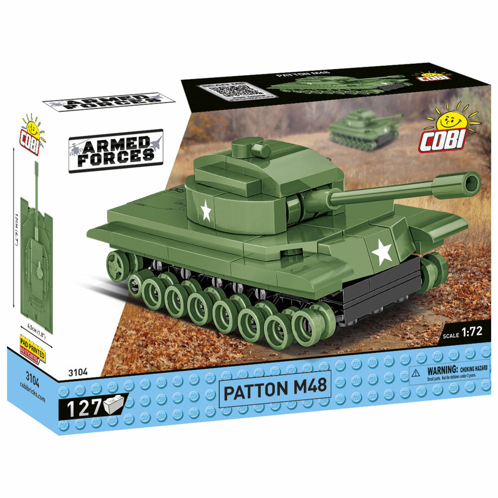 Cobi Klemmbaustein-Set Panzer M48 Patton, Armed Forces, 127 Teile, COBI-3104