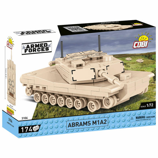 Cobi Klemmbaustein-Set Panzer M1A2 Abrams, Armed Forces, 174 Teile, COBI-3106