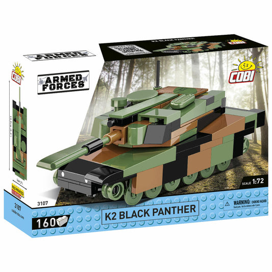 Cobi Klemmbaustein-Set Panzer K2 Black Panther, Armed Forces, 160 Teile, COBI-3107