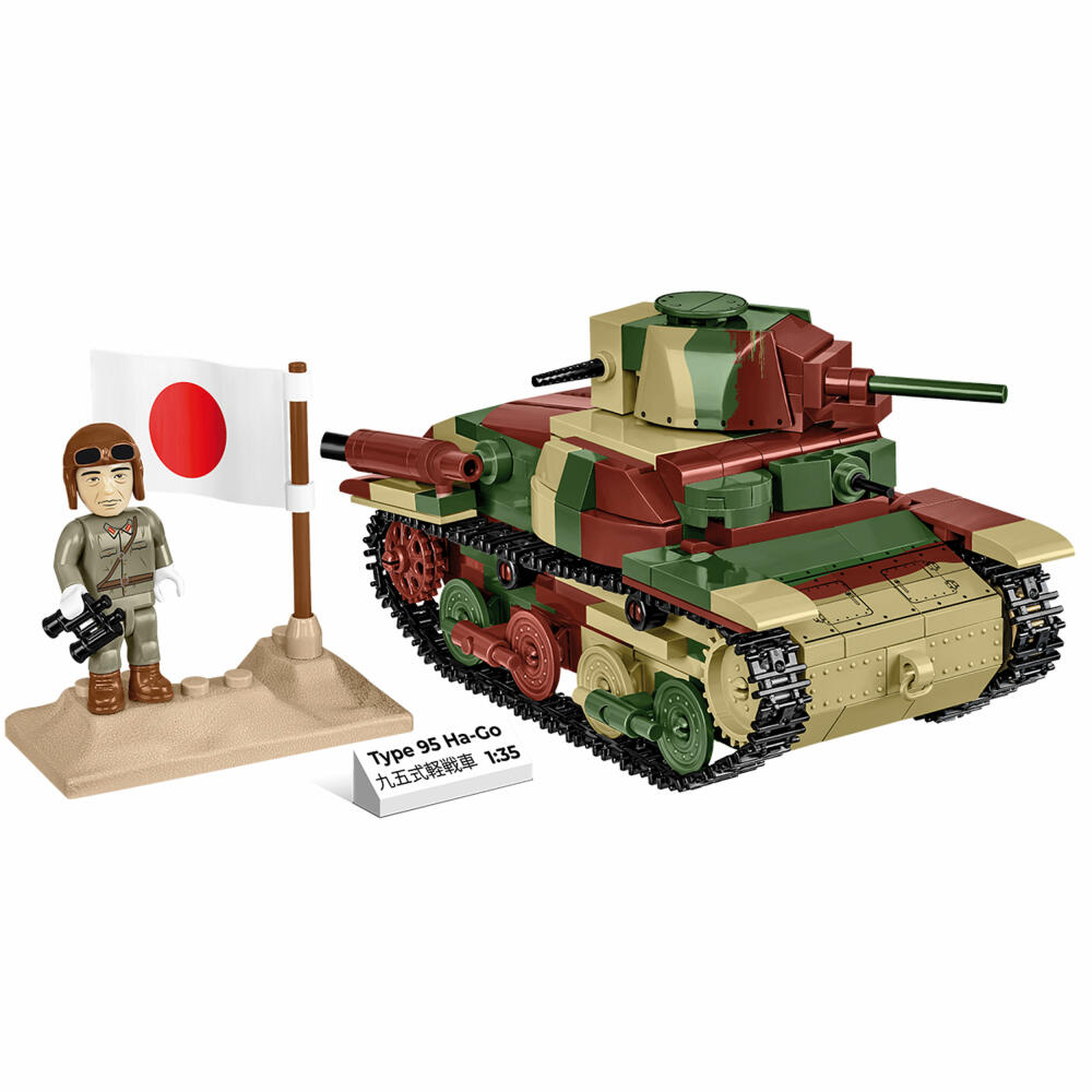 Cobi Klemmbaustein-Set Panzer Type 95 Ha-Go, WW2, 380 Teile, COBI-3115