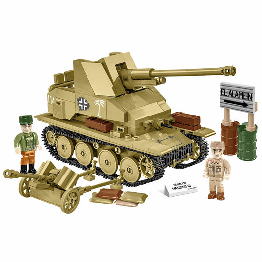 Cobi Klemmbaustein-Set Sd.Kfz.139 Marder III, Panzer, WW2, 486 Teile, COBI-3131
