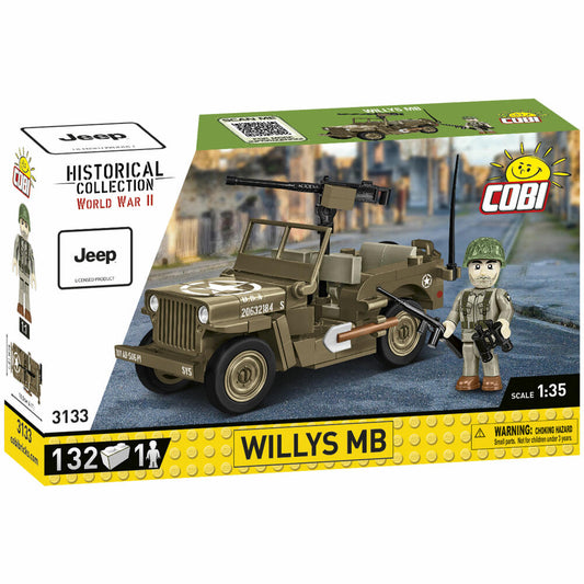 Cobi Klemmbaustein-Set Jeep Willys MB, WW2, 132 Teile, COBI-3133