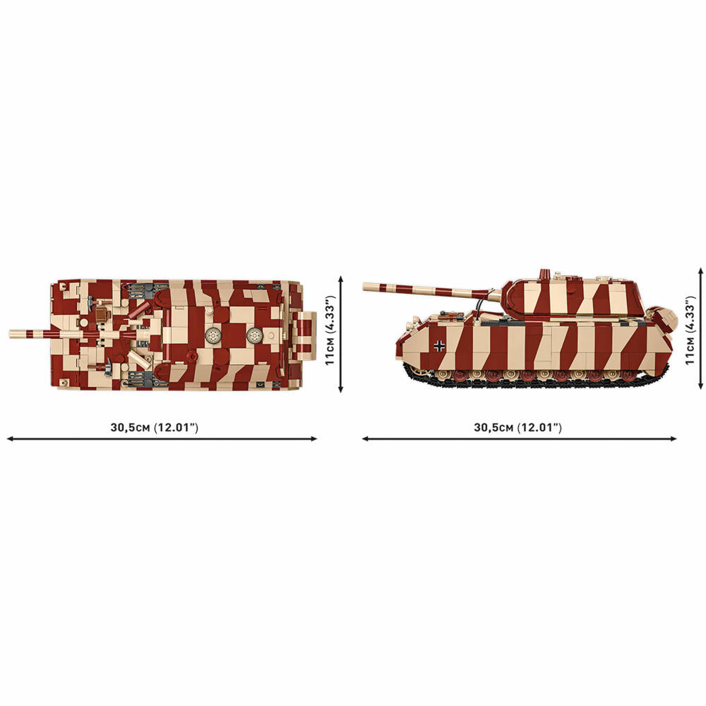 Cobi Klemmbaustein-Set Panzer VIII Maus, WW2, 1353 Teile, COBI-3138