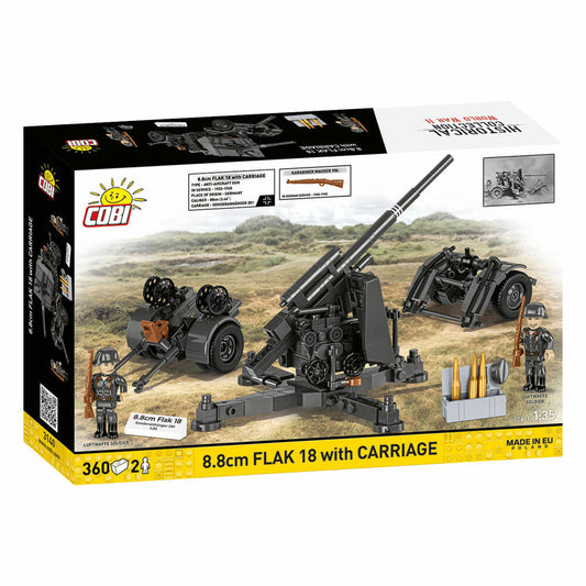 Cobi Klemmbaustein-Set 8.8 cm FLAK mit Anhänger, 360 Teile, 3140