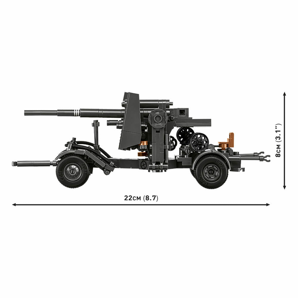 Cobi Klemmbaustein-Set 8.8 cm FLAK mit Anhänger, 360 Teile, 3140
