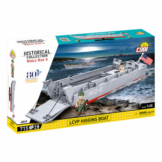 Cobi Klemmbaustein-Set LCVP Higgins Boat, 715 Teile, 4849