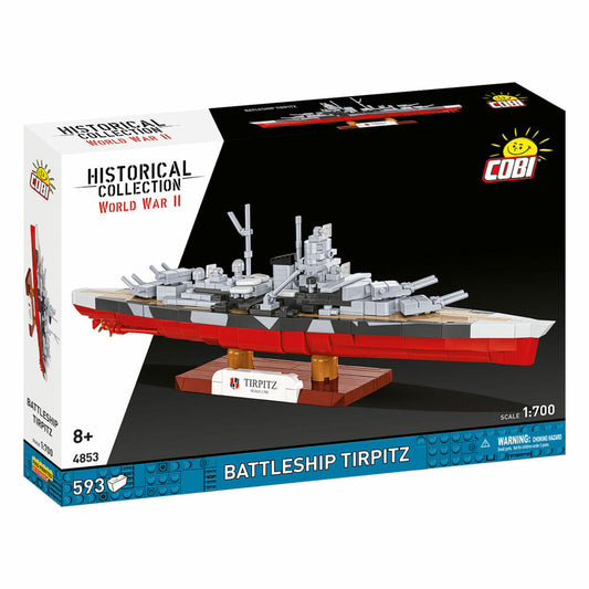 Cobi Klemmbaustein-Set Schlachtschiff Tirpitz, 593 Teile, 4853