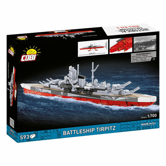 Cobi Klemmbaustein-Set Schlachtschiff Tirpitz, 593 Teile, 4853