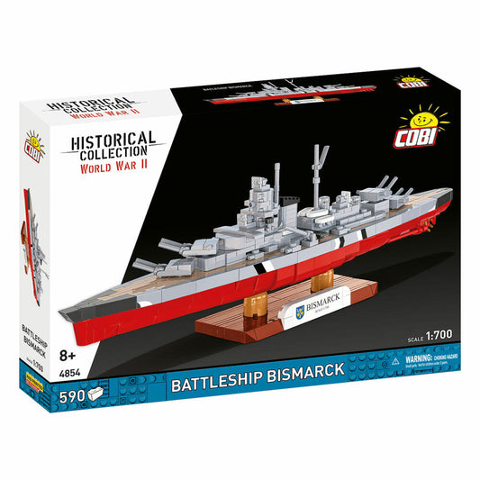 Cobi Klemmbaustein-Set Schlachtschiff Bismarck, 590 Teile, 4854