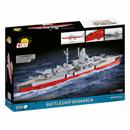 Cobi Klemmbaustein-Set Schlachtschiff Bismarck, 590 Teile, 4854