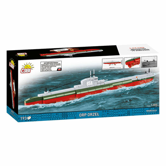 Cobi Klemmbaustein-Set Polnisches U-Boot ORP Orzel, 193 Teile, 4855