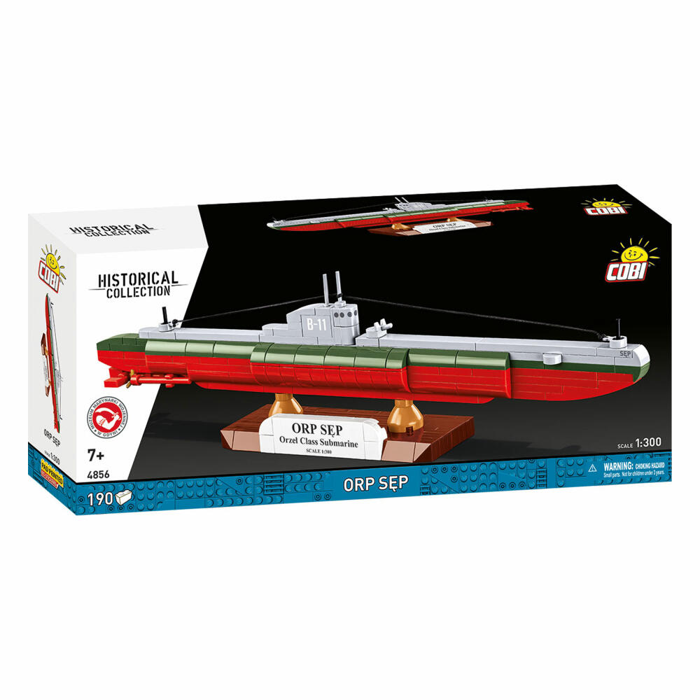 Cobi Klemmbaustein-Set Polnisches U-Boot ORP Sep, 190 Teile, 4856