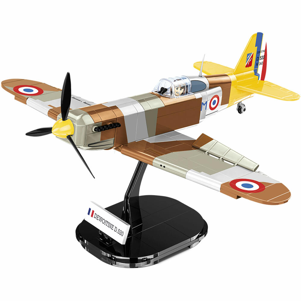 Cobi Klemmbaustein-Set Dewoitine D.520, Flugzeug, WW2, 335 Teile, COBI-5734