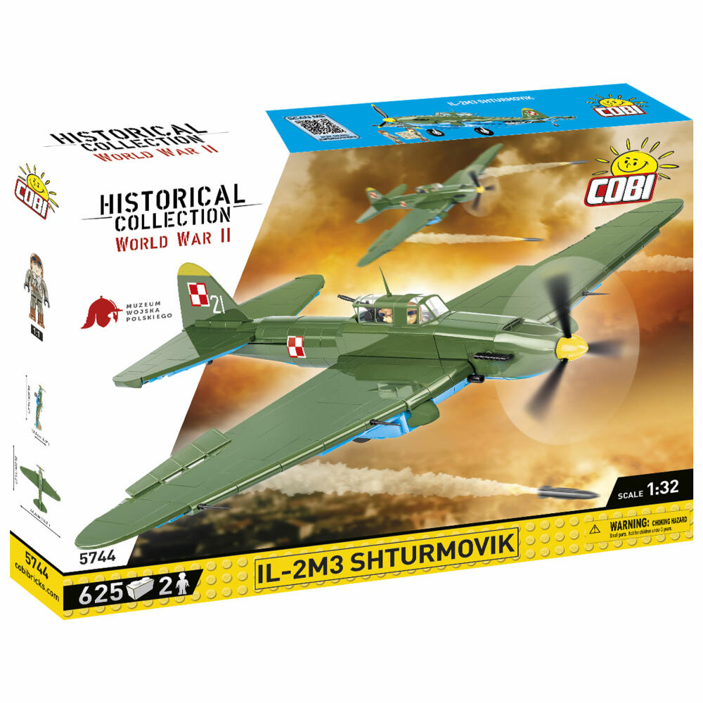 Cobi Klemmbaustein-Set IL-2M3 Shturmovik, Flugzeug, WW2, 625 Teile, COBI-5744