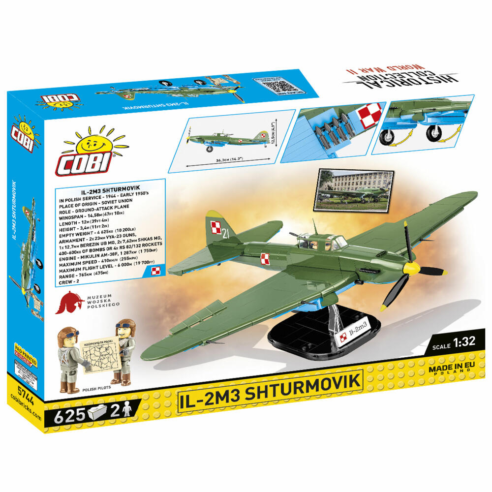 Cobi Klemmbaustein-Set IL-2M3 Shturmovik, Flugzeug, WW2, 625 Teile, COBI-5744
