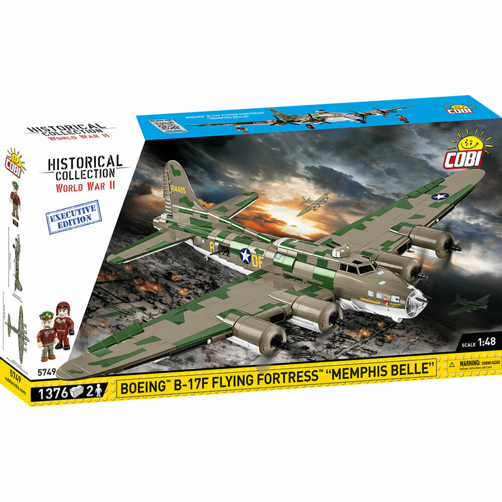 Cobi Klemmbaustein-Set Boeing B-17F Flying Fortress Executive Edition, Flugzeug, WW2, 1376 Teile, COBI-5749