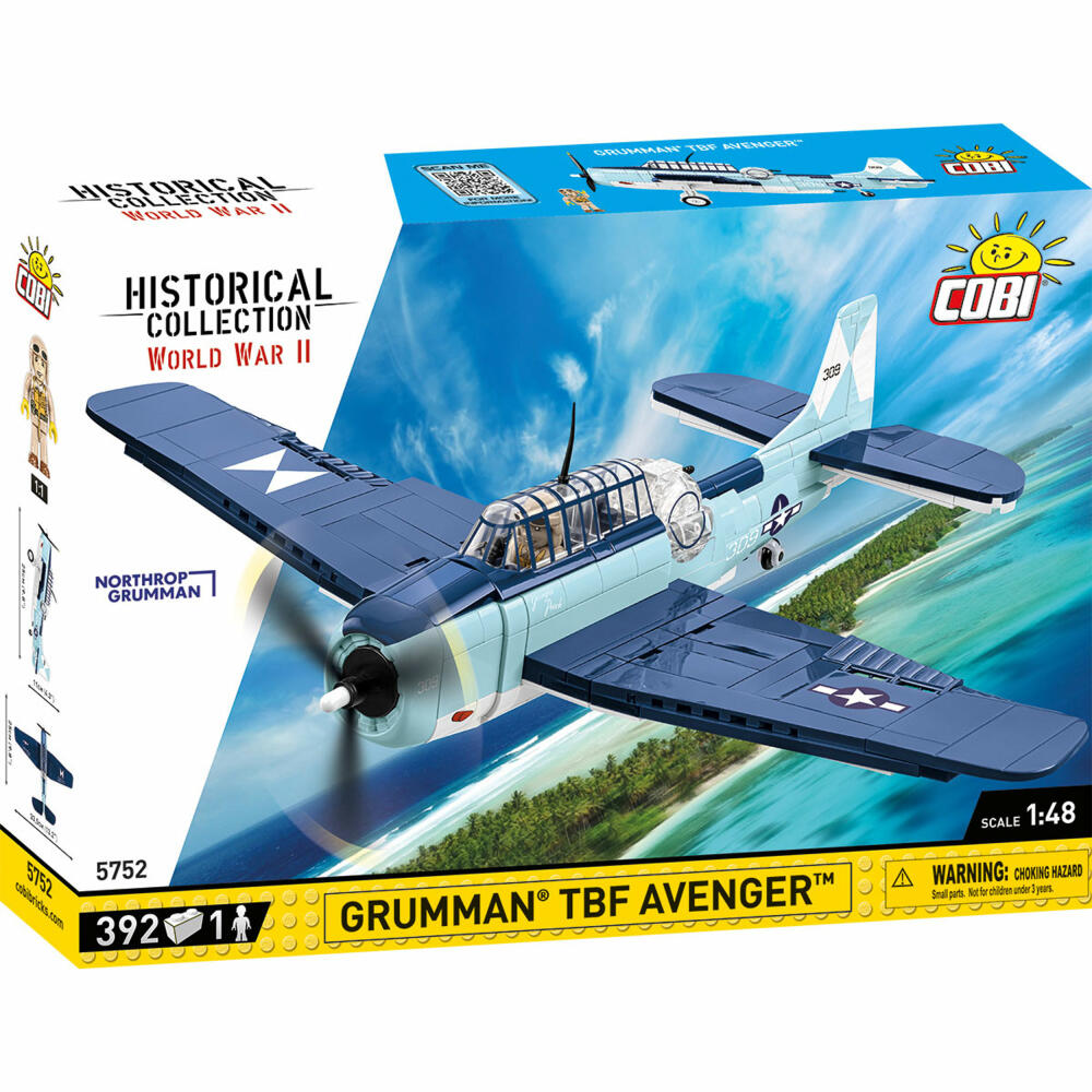 Cobi Klemmbaustein-Set Grumman TBF Avenger, Flugzeug, WW2, 392 Teile, COBI-5752