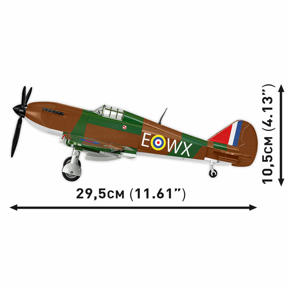 Cobi Klemmbaustein-Set Hawker Hurricane No. 302 Sqn. RAF, Flugzeug, WW2, 375 Teile, COBI-5762