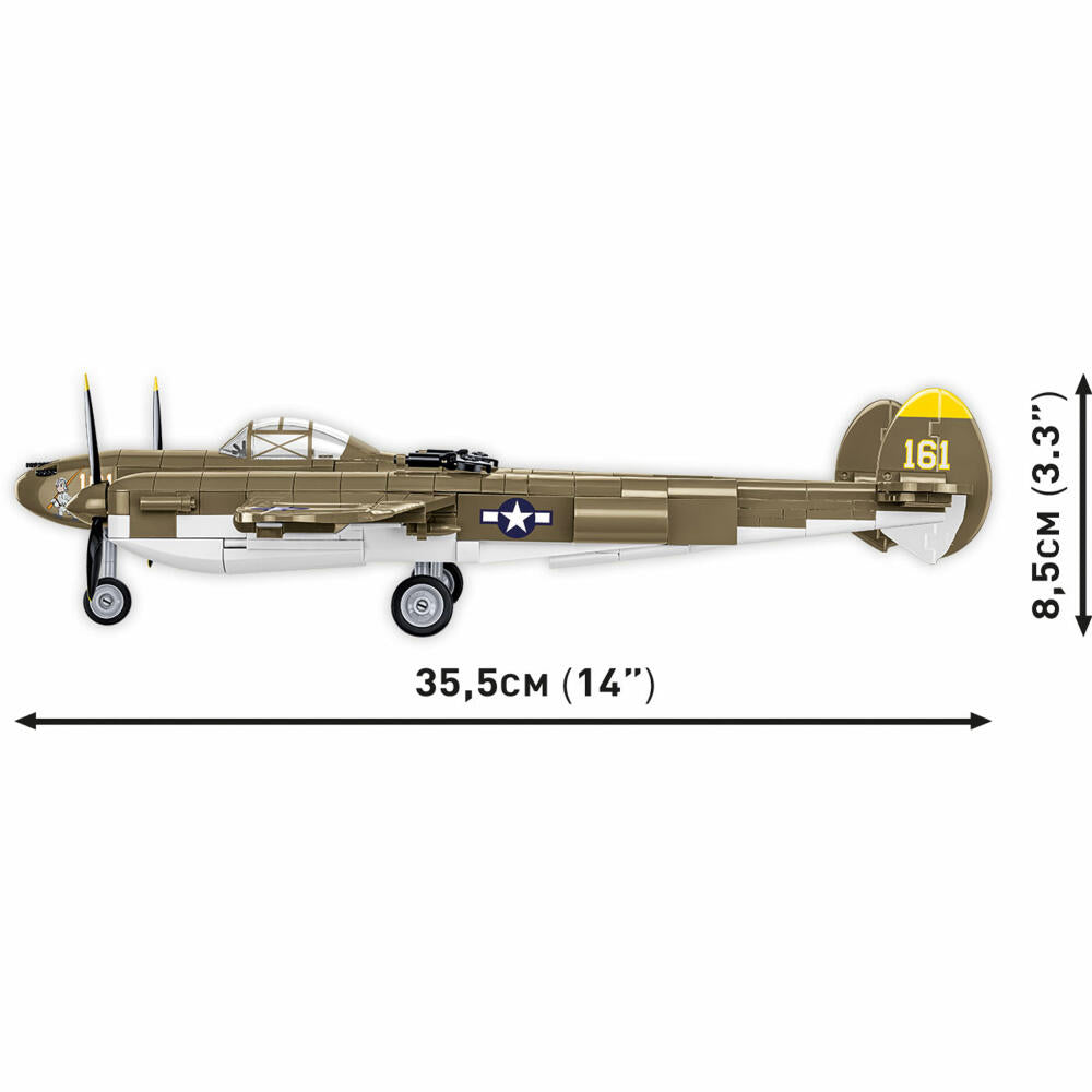 Cobi Klemmbaustein-Set Lockheed P-38H Lightning, Flugzeug, WW2, 652 Teile, COBI-5763