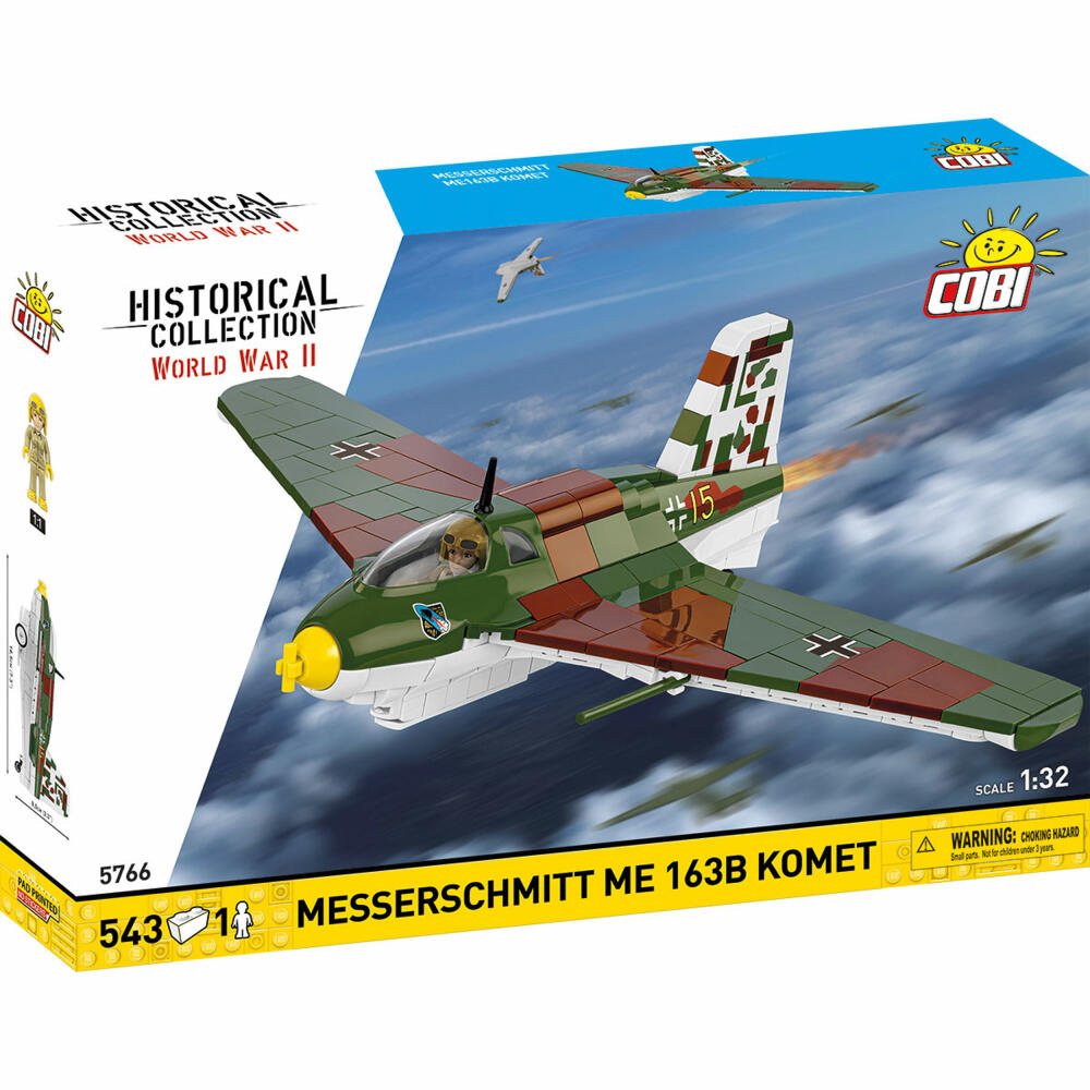 Cobi Klemmbaustein-Set Messerschmitt Me 163B Komet, Flugzeug, WW2, 543 Teile, COBI-5766