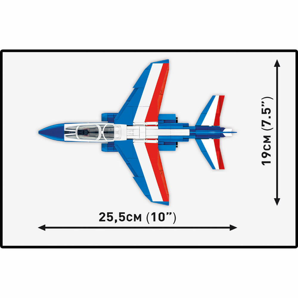 Cobi Klemmbaustein-Set Alpha Jet Patrouille de France, Flugzeug, 543 Teile, COBI-5841A