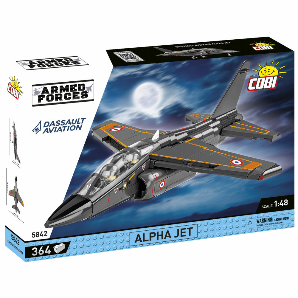 Cobi Klemmbaustein-Set Dassault Alpha Jet, Flugzeug, 543 Teile, COBI-5842