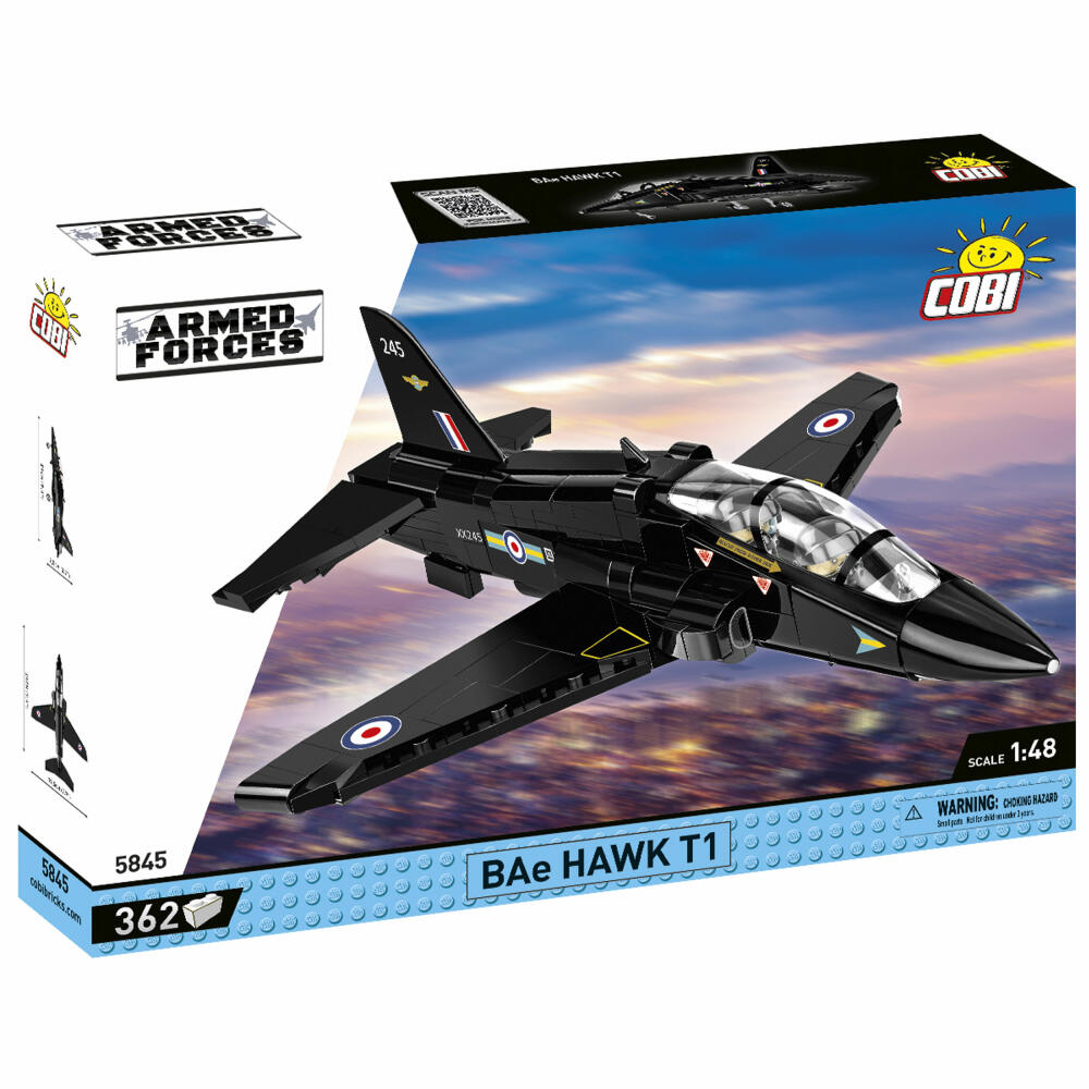 Cobi Klemmbaustein-Set Bae Hawk T1, Flugzeug, 362 Teile, COBI-5845