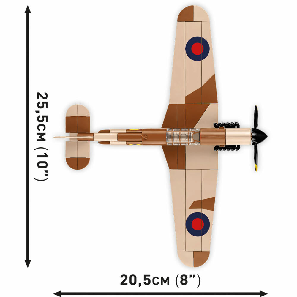 Cobi Klemmbaustein-Set Hawker Hurricane Mk.1, Flugzeug, WW2, 138 Teile, COBI-5866