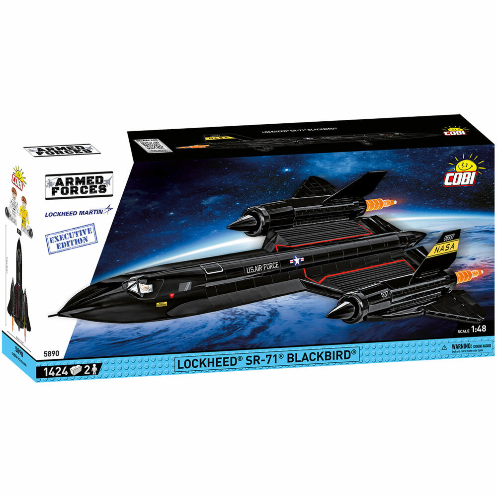 Cobi Klemmbaustein-Set Lockheed SR-71 Blackbird Executive Edition, Flugzeug, 1424 Teile, COBI-5890