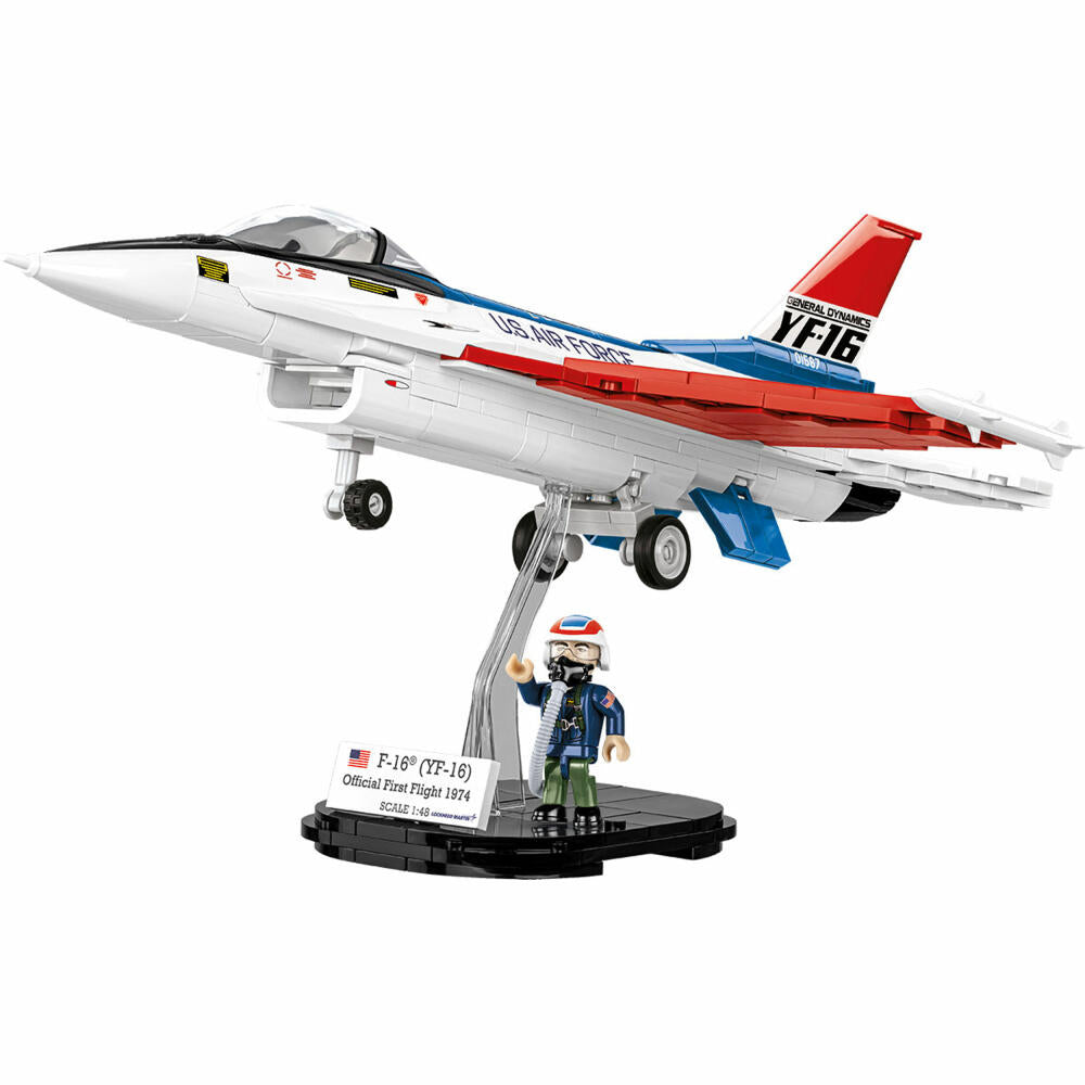 Cobi Klemmbaustein-Set F-16 / YF-16 First Flight 1974, Flugzeug, 375 Teile, COBI-5892