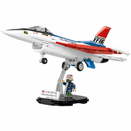 Cobi Klemmbaustein-Set F-16 / YF-16 First Flight 1974, Flugzeug, 375 Teile, COBI-5892