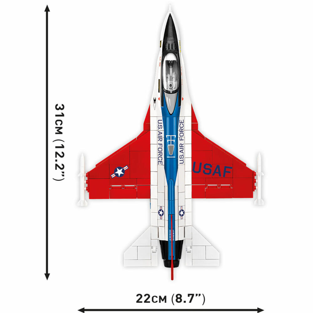 Cobi Klemmbaustein-Set F-16 / YF-16 First Flight 1974, Flugzeug, 375 Teile, COBI-5892