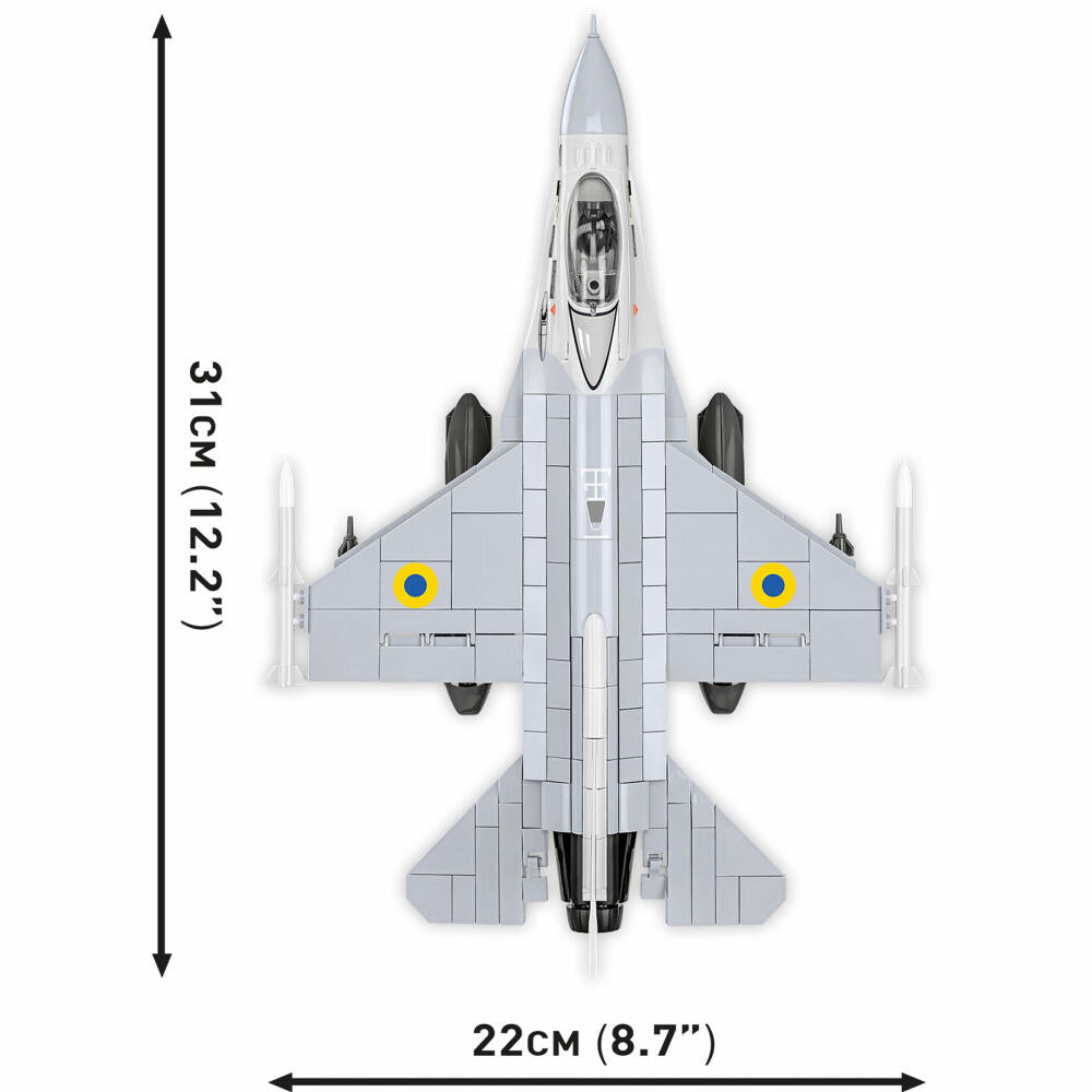 Cobi Klemmbaustein-Set F-16AM Fighting Falcon Ukraine, Flugzeug, 500 Teile, COBI-5893