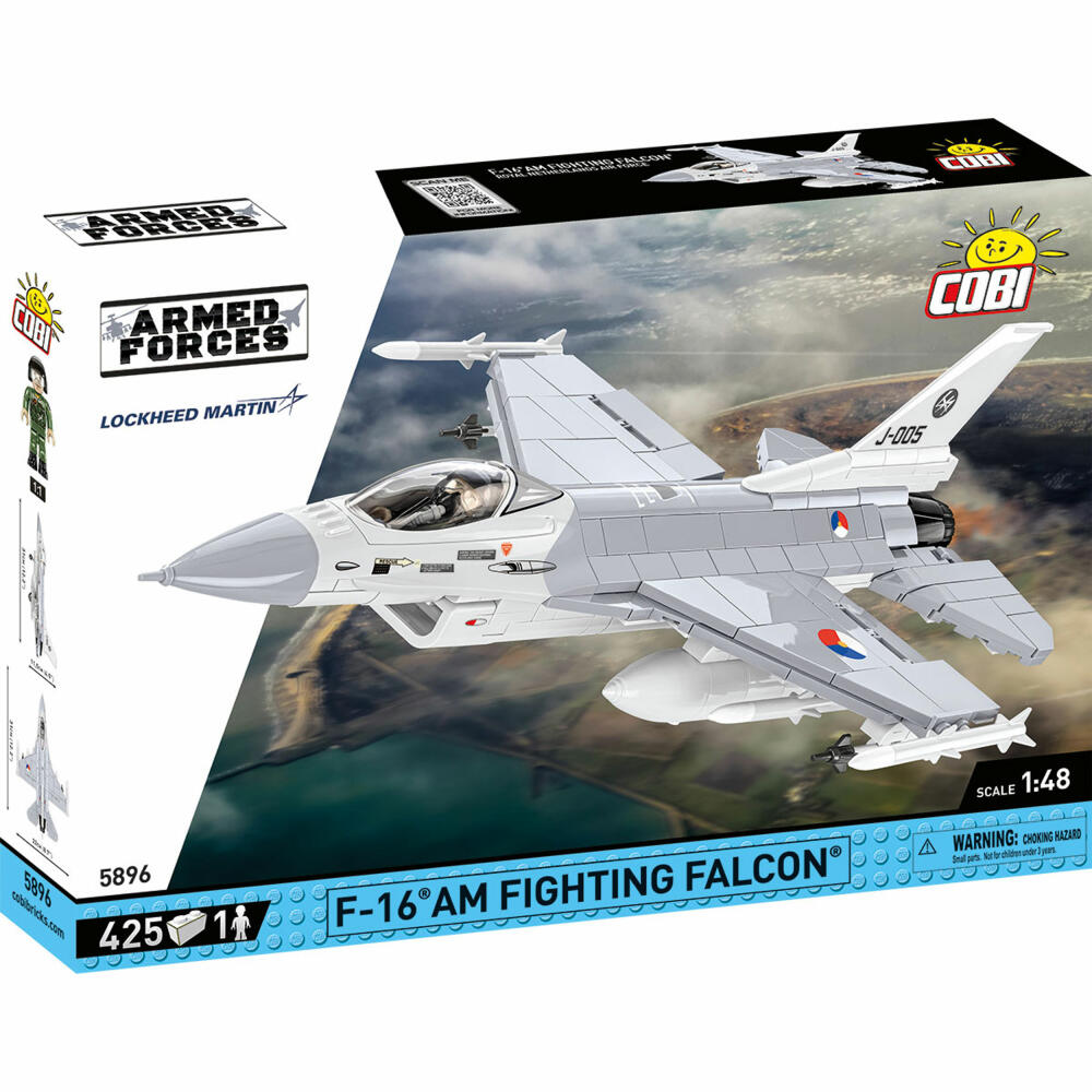 Cobi Klemmbaustein-Set F-16AM Fighting Falcon NL, Flugzeug, 500 Teile, COBI-5896