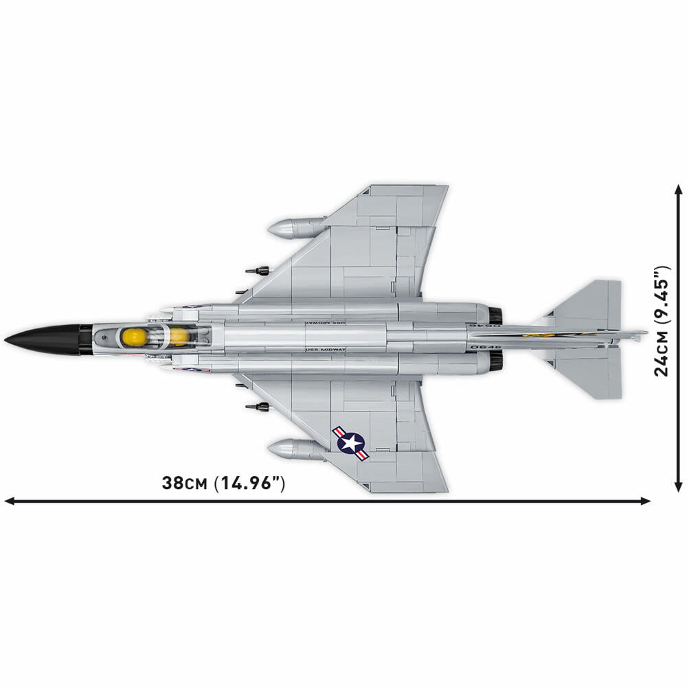 Cobi Klemmbaustein-Set F-4 Phantom II - USS Midway, Flugzeug, 703 Teile, COBI-5897