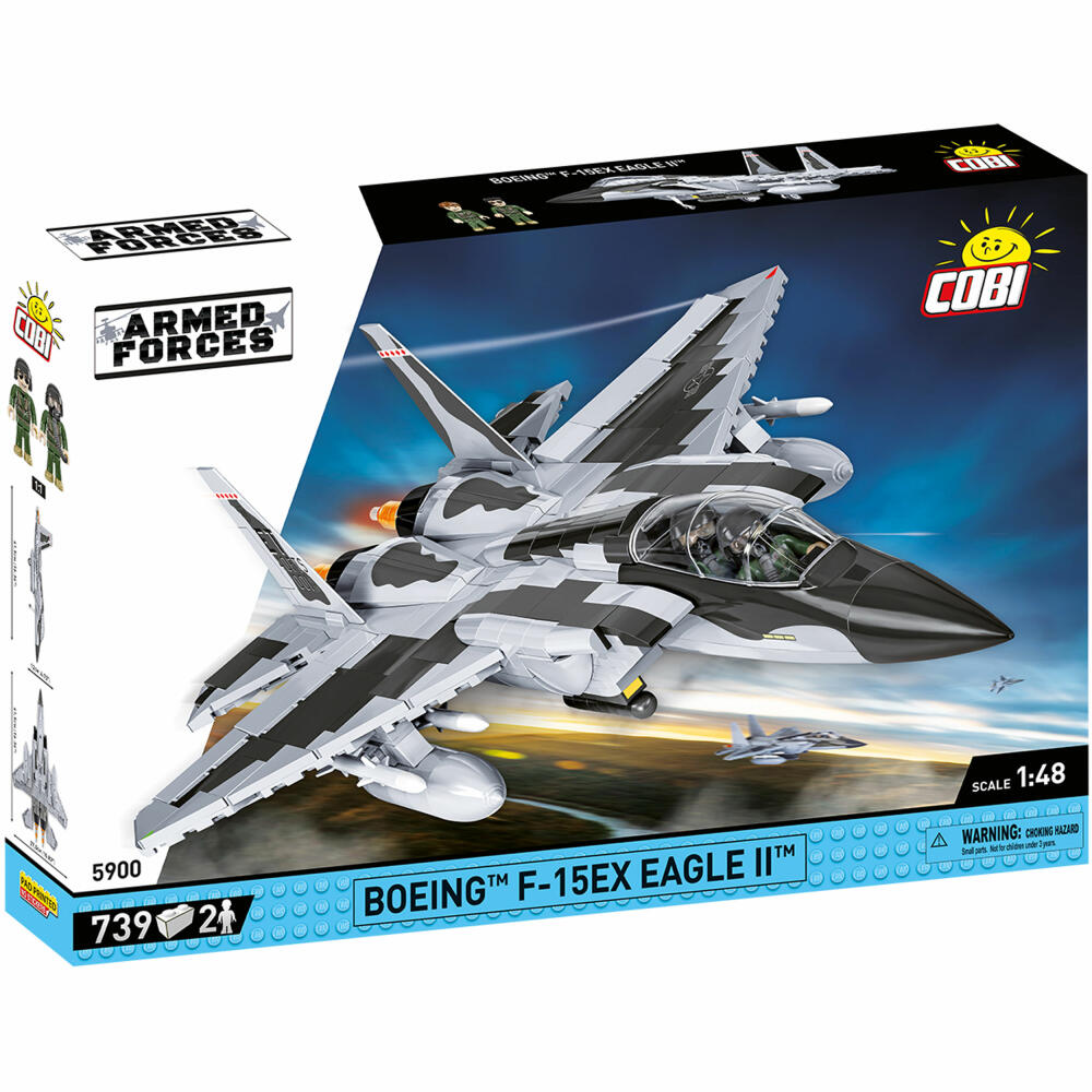 Cobi Klemmbaustein-Set Boeing F-15 EX Eagle II, Flugzeug, 703 Teile, COBI-5900