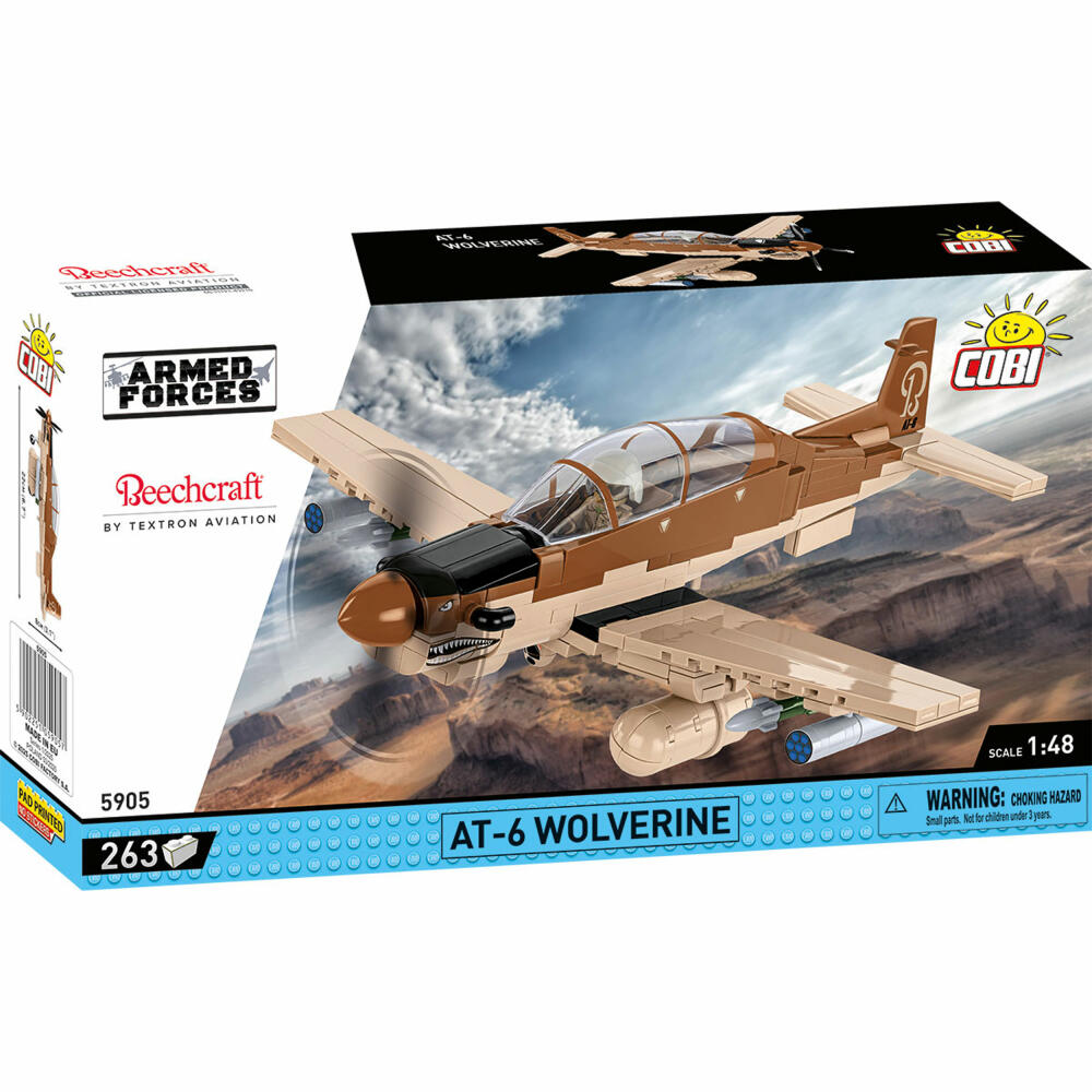 Cobi Klemmbaustein-Set Beechcraft AT-6 Wolverine, Flugzeug, 263 Teile, COBI-5905