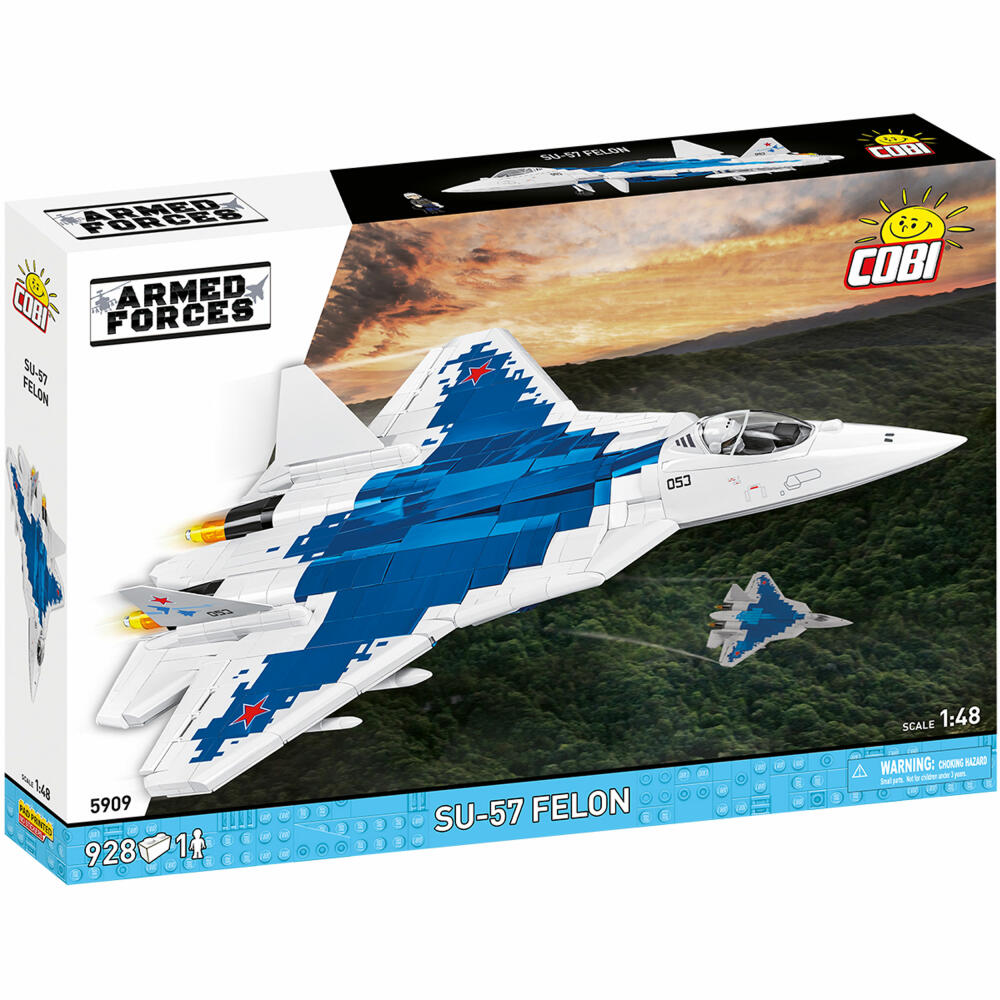 Cobi Klemmbaustein-Set Lockheed Su-57 Felon, Flugzeug, 928 Teile, COBI-5909