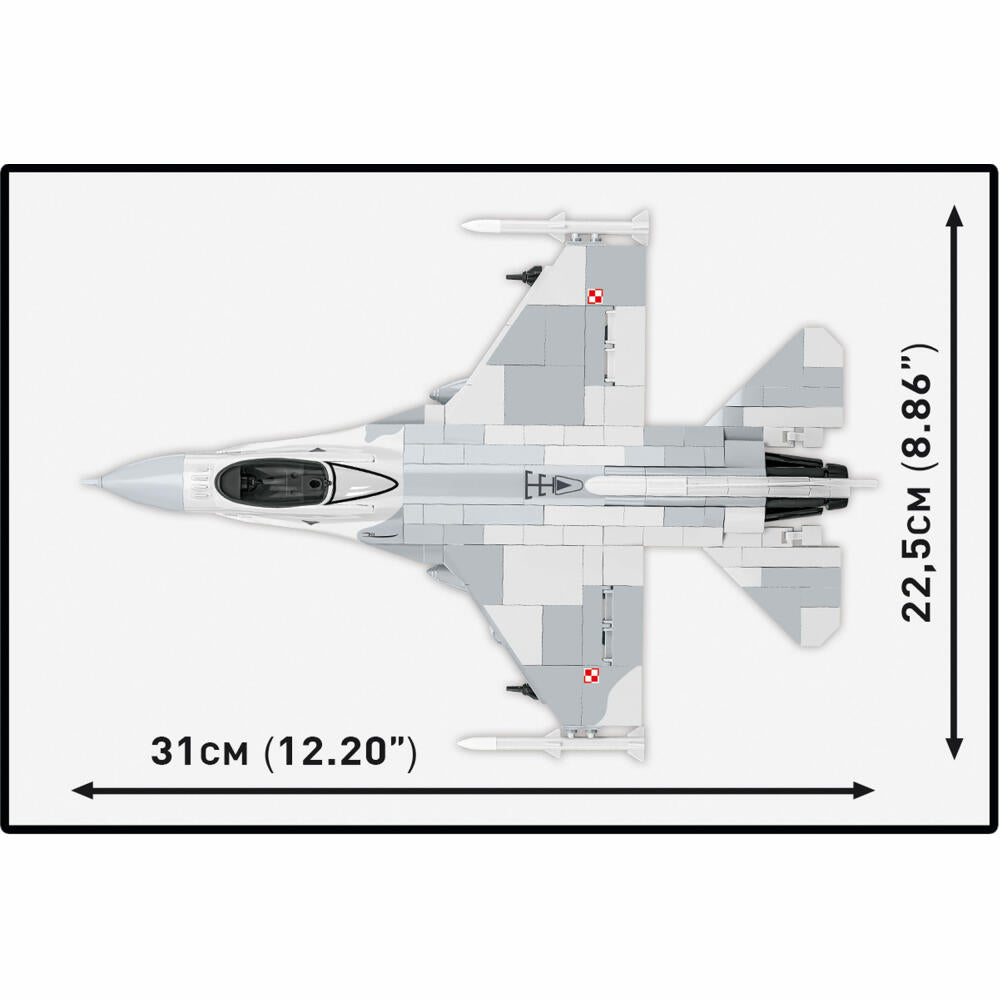 Cobi Klemmbaustein-Set F-16C Fighting Falcon Polen, Flugzeug, 463 Teile, COBI-5910