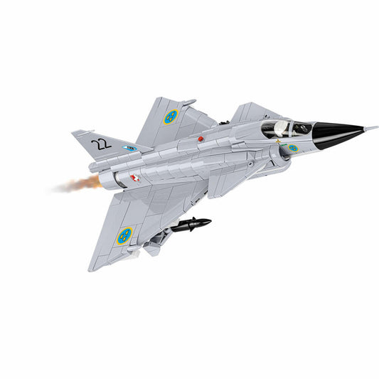 Cobi Klemmbaustein-Set Saab AJ 37 Viggen, Flugzeug, 881 Teile, COBI-5915