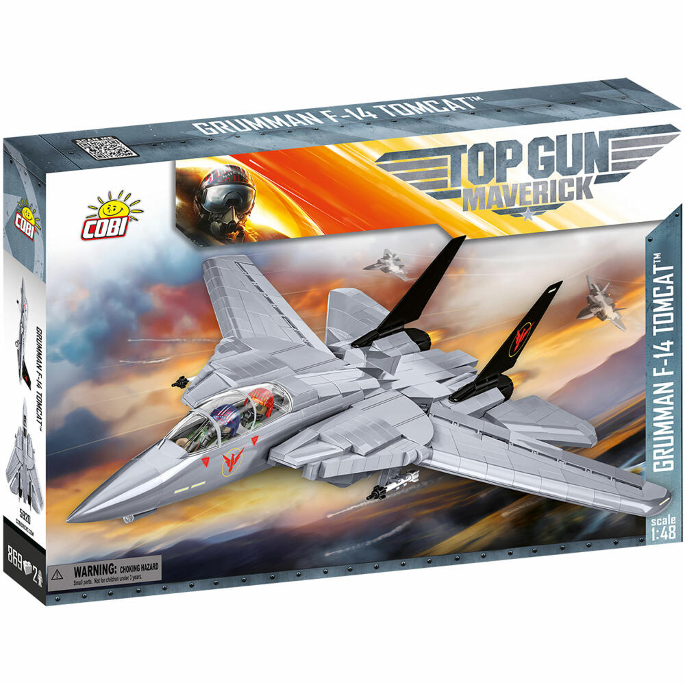 Cobi Klemmbaustein-Set Grumman F-14 Tomcat Top Gun, Flugzeug, 869 Teile, COBI-5920
