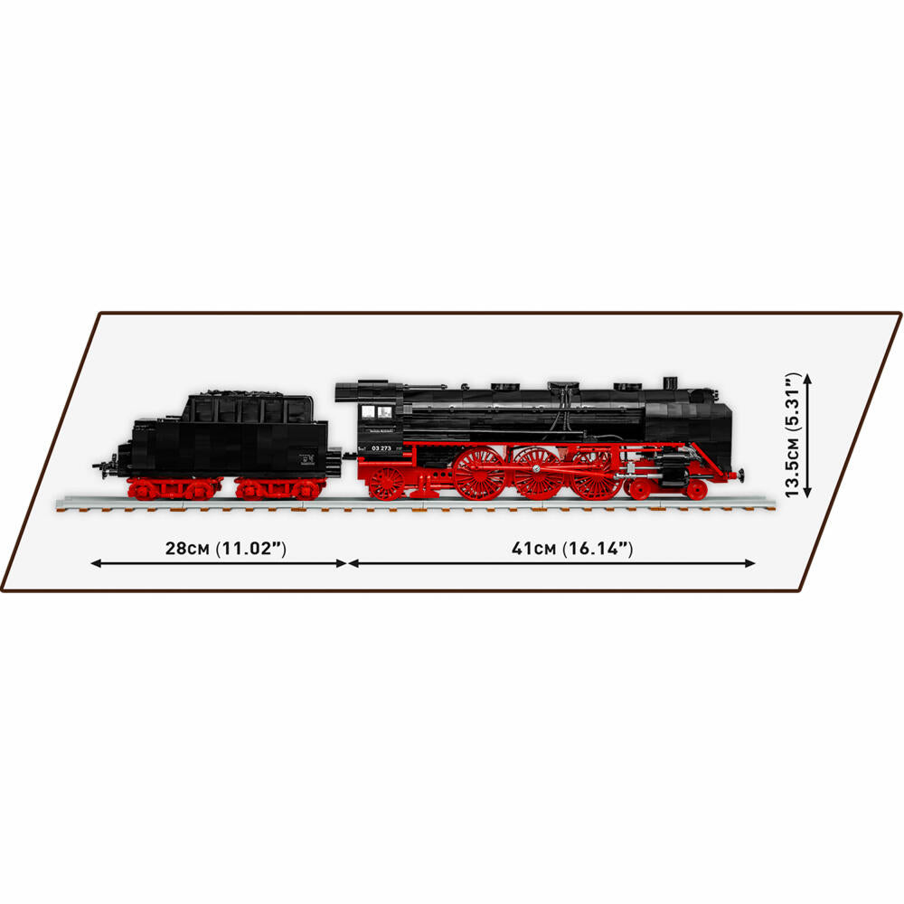 Cobi Klemmbaustein-Set Dampflokomotive DR BR 03, Zug, 2564 Teile, COBI-6288