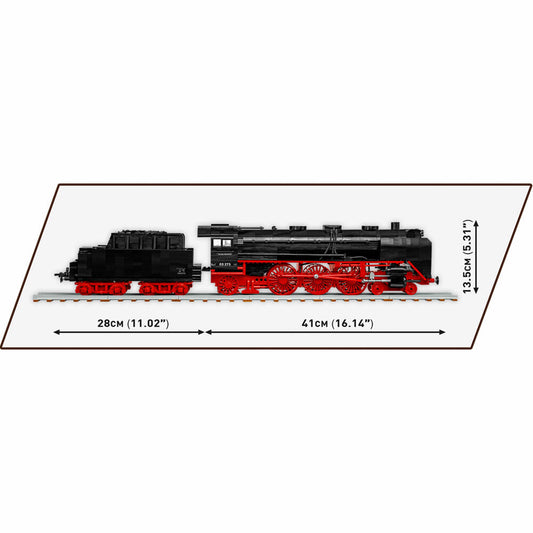 Cobi Klemmbaustein-Set Dampflokomotive DR BR 03, Zug, 2564 Teile, COBI-6288