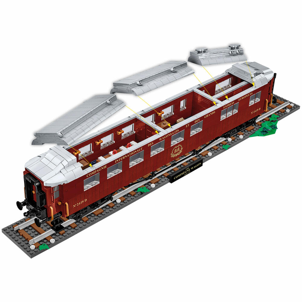 Cobi Klemmbaustein-Set Compiegne Wagon - 22 Juni 1940, Zug, 2001 Teile, COBI-6289