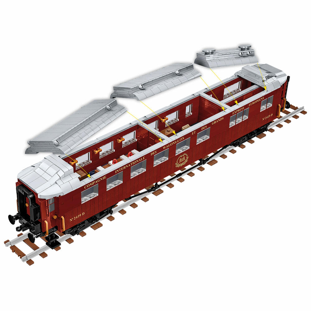 Cobi Klemmbaustein-Set Compiegne Wagon - 11 November 1918, Zug, 1927 Teile, COBI-6291